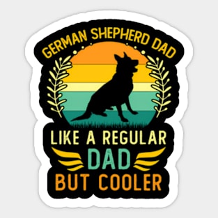 Ger Shepherd Dad Father'S Day Sticker